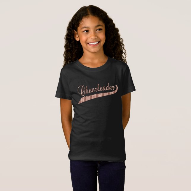 Rose Gold Cheerleader T-Shirt (Vorne ganz)