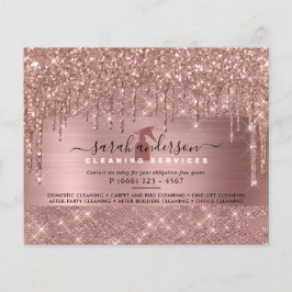 Rose Gold Chic Cleaning Services Flyer