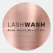 Rose Gold Chic Moderne Typografie Lash Cleanser
