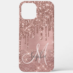 Rose Gold Chic Monogramm Case-Mate iPhone Hülle
