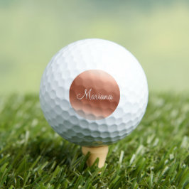 Rose Gold Chic Personalisiert Golfball
