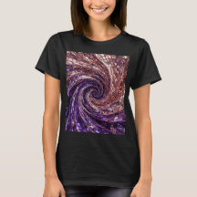 Rose Gold Chrom & Königlich Violett Mosaik Wirbel