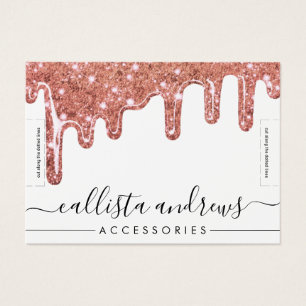 Rose Gold Chunky Glitzer Tropfen Bracelet Display