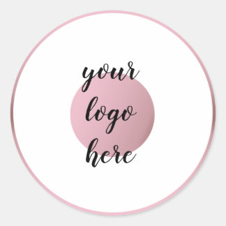 Rose Gold Circle Rings Border Glitzer Benutzerdefi Runder Aufkleber