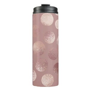 Rose Gold Circles: Vintage Abstrakte Thermosbecher