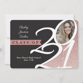 Rose Gold Class 2021 Foto Abschluss Ankündigung