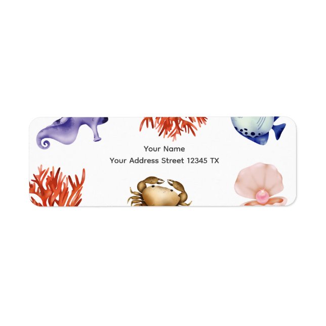 Rose gold Coastal Chic Watercolor (Vorne)