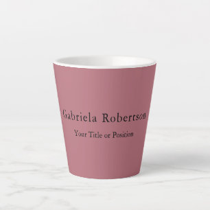 Rose Gold Color Beruflich Trendy Moderne Schlicht Milchtasse