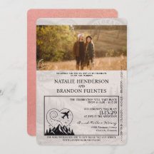 Rose Gold Colorado Passport Hochzeit