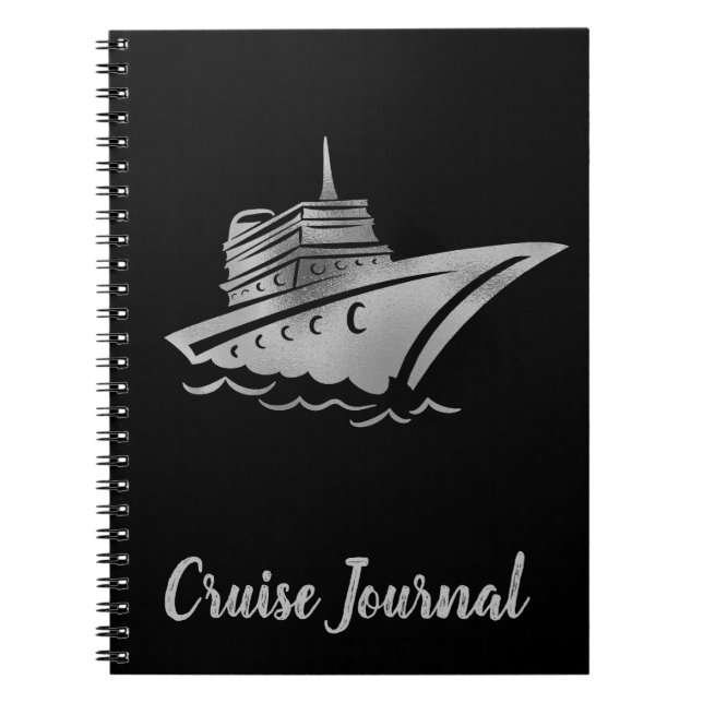 Rose Gold Cruise Ship Vacacation Journal Notizblock (Vorderseite)