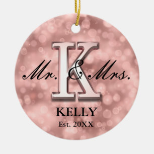 Rose Gold Custom neu Keramik Ornament