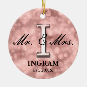 Rose Gold Custom neu Keramik Ornament