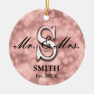 Rose Gold Custom New Keramik Ornament