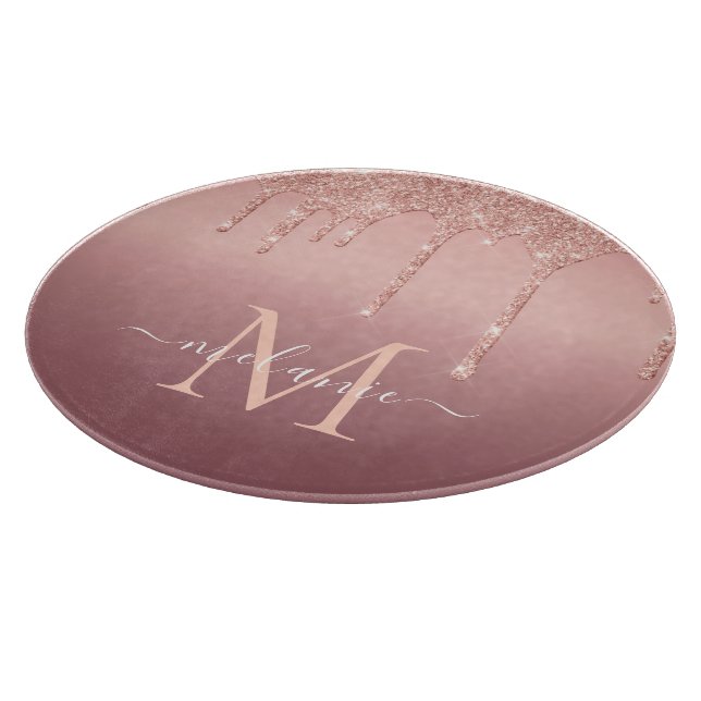 Rose Gold Cutting Board kundenspezifischer Letter  Schneidebrett (Ecke)