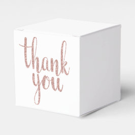 Rose Gold Danke für die Kisten, Glitzer Geschenkschachtel