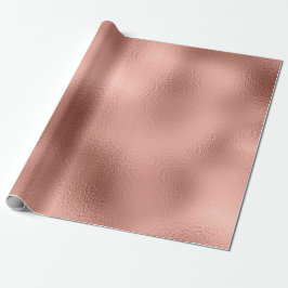 Rose Gold Delikate Metallische Minimalismus Glaspf Geschenkpapier