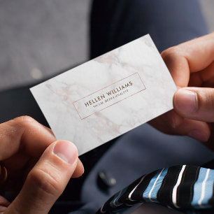 Rose-Gold-Deluxe-Imitate - Marmorstein Visitenkarte