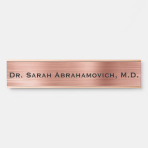 Rose Gold Doctor's Office Door Sign Türschild