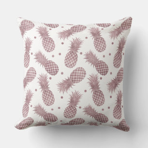Rose Gold Dots Ananas Kissen