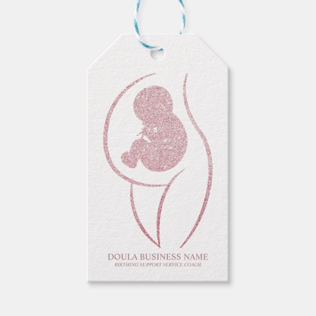 Rose Gold Doula Coach Geschenkanhänger (Vorderseite)