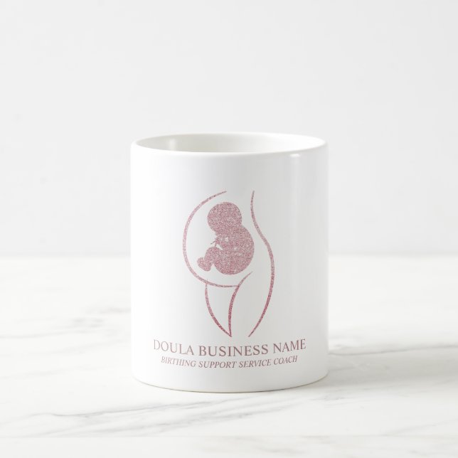 Rose Gold Doula Geburt Kaffeetasse (Mittel)