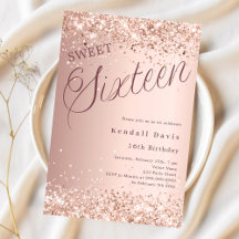 Rose Gold Drehbuch moderne Sweet 16