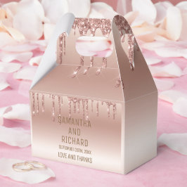 Rose Gold Driving Glitzer Metallic Shine Geschenkschachtel