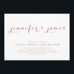 Rose Gold Einfache, elegante Skripte Moderne Hochz Einladung<br><div class="desc">Für Paare, die ein schlichtes und dennoch elegantes Hochzeitsinklusivdesign gewollt haben. Elke Clarke © Das Design weist die Braut- und Bräutigamen in einem eleganten Skript-Schriftart auf. In Rose Gold und Weiß, kann aber auf Ihre Hochzeitsfarben für den Text und Hintergrund angepasst werden. Fügen Sie andere Grafiken, Fotos oder Monogramme hinzu,...</div>