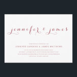 Rose Gold Einfache, elegante Skripte Moderne Hochz Einladung<br><div class="desc">Für Paare, die ein schlichtes und dennoch elegantes Hochzeitsinklusivdesign gewollt haben. Elke Clarke © Das Design weist die Braut- und Bräutigamen in einem eleganten Skript-Schriftart auf. In Rose Gold und Weiß, kann aber auf Ihre Hochzeitsfarben für den Text und Hintergrund angepasst werden. Fügen Sie andere Grafiken, Fotos oder Monogramme hinzu,...</div>