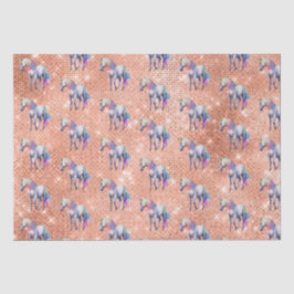 Rose Gold Einhorn Sparkle Seidenpapier