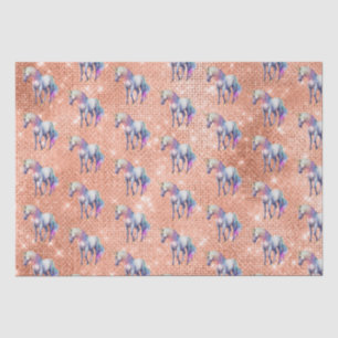 Rose Gold Einhorn Sparkle Seidenpapier