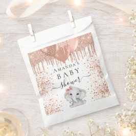 Rose Gold Elefantenballons Baby Dusche Geschenktütchen