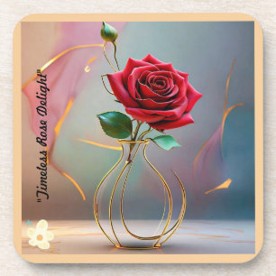 "Rose Gold Elegance" Getränkeuntersetzer