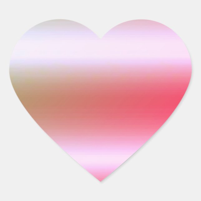 Rose Gold Elegante Blank Template Herz-Aufkleber (Vorderseite)