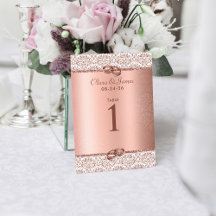 Rose Gold Eleganter metallischer Glitzer Damask Ho