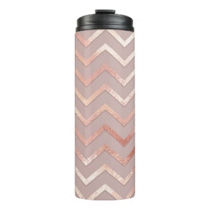 Rose Gold: elegantes Vintages Muster. Thermosbecher