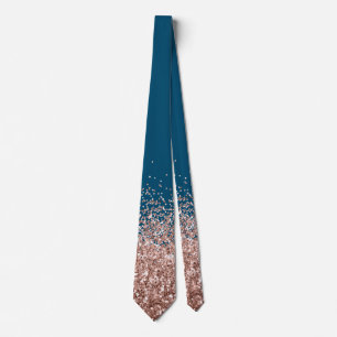Rose Gold Fading Wasserfall Ombre Glitzer sehen Ne Krawatte