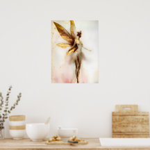 ROSE GOLD FAIRY Poster