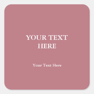 Rose Gold Farbe Schlicht Elegant Modernes Minimali Quadratischer Aufkleber