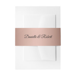 Rose Gold Farbverlauf Moderne Kursivschrift Einladungsbanderole