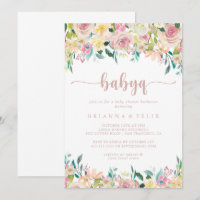 Rose Gold Floral BabyQ Baby Duschgrill