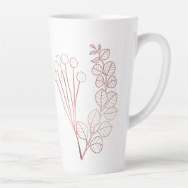 Rose Gold Floral Christlich Faith Matthew 6 Hoffnu Milchtasse