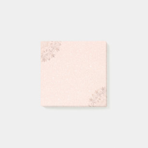 Rose Gold Floral Mandala Post-it Klebezettel
