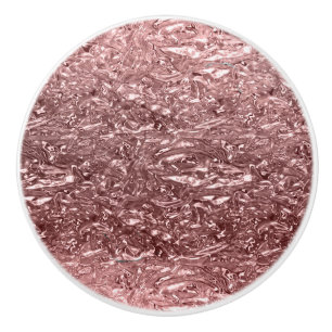 Rose Gold Flüssig Chrom Metallisch Chic Glam Keramikknauf