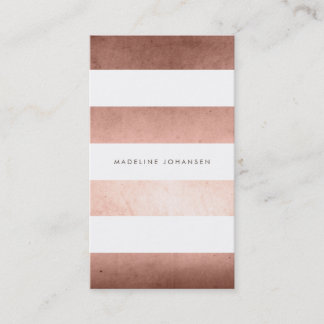 Rose Gold Fohlen Weiße Streifen Trendy Haare Styli Visitenkarte