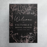 Rose Gold Foil Blumenstrauß Brautparty Begrüßungsz