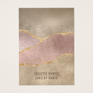 Rose Gold Foil Glitzer Erring Juwelendisplay