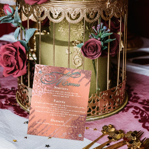 Rose Gold Foil Luxus Glam Stilvolle Hochzeit