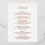 Rose Gold Foil Moderne Hochzeitskarte Folie Einladungspostkarte<br><div class="desc">Moderne Rose Goldfolie Hochzeitsgehäuse Karte mit einem einfachen und minimalistischen Layout mit dem Header in einem eleganten Kalligrafieschrift. Ein modernes Design,  das gut zu jedem Hochzeitsstil passt.</div>