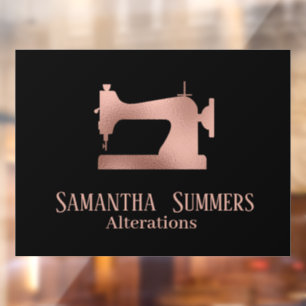 Rose Gold Foil Nähmaschinenwechsel Schneider Fensteraufkleber